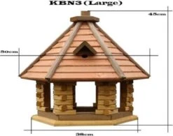 GARDEN SPIRIT Groot Vogelvoederhuisje 50 X 38 X 45 Met Nestkast Vogelhuisje -Huisdierenserie Winkel 1200x949