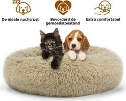 Behave Donut Hondenmand - Hondenkussen - Hondenbed - Kattenmand - Fluffy - Donut - 50cm - Beige 11 Behave Donut Hondenmand - Hondenkussen - Hondenbed - Kattenmand - Fluffy - Donut - 50cm - Beige -Huisdierenserie Winkel 1200x966 1