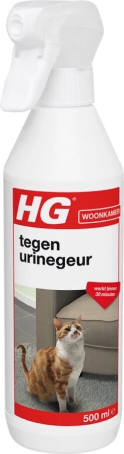 HG Tegen Urine Geur - 500 Ml - Effectief En Snel Resultaat - Neemt De Geur Definitief Weg -Huisdierenserie Winkel 329x1200