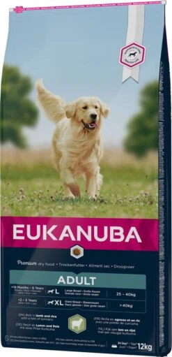 Eukanuba Dog Adult Large Breed Lam/Rice - 12 KG -Huisdierenserie Winkel 580x1200