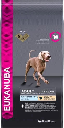 Eukanuba Dog Adult Large Breed Lam/Rice - 12 KG -Huisdierenserie Winkel 602x1200