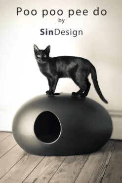 SinDesign Poopoopeedo Kattenbak - Zwart -Huisdierenserie Winkel 800x1200 4