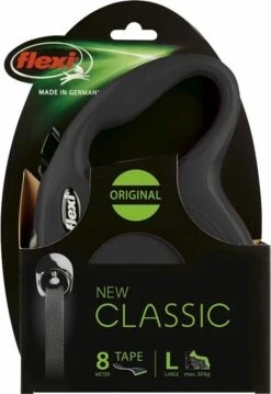 Flexi Rollijn New Classic Tape Large 8 M - Hondenriem - Zwart Tot 50kg -Huisdierenserie Winkel 825x1200