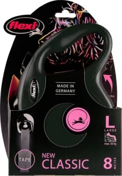 Flexi Rollijn New Classic Tape Large 8 M - Hondenriem - Zwart Tot 50kg -Huisdierenserie Winkel 830x1200