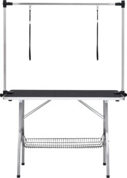 VIDAXL Hondentrimtafel Verstelbaar Met 2 Lussen En Opbergschap -Huisdierenserie Winkel 852x1200
