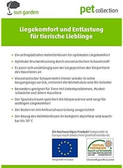 Sun Garden Buddy Orthopedisch Hondenkussen 120x72x10cm Antraciet -Huisdierenserie Winkel 877x1200