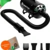 Captain Pup's Professionele Hondenföhn Met 4 Opzetstukken - Bijgeleverde Hondenborstel - Waterblazer Voor Honden - Zwart -Huisdierenserie Winkel 937x1200